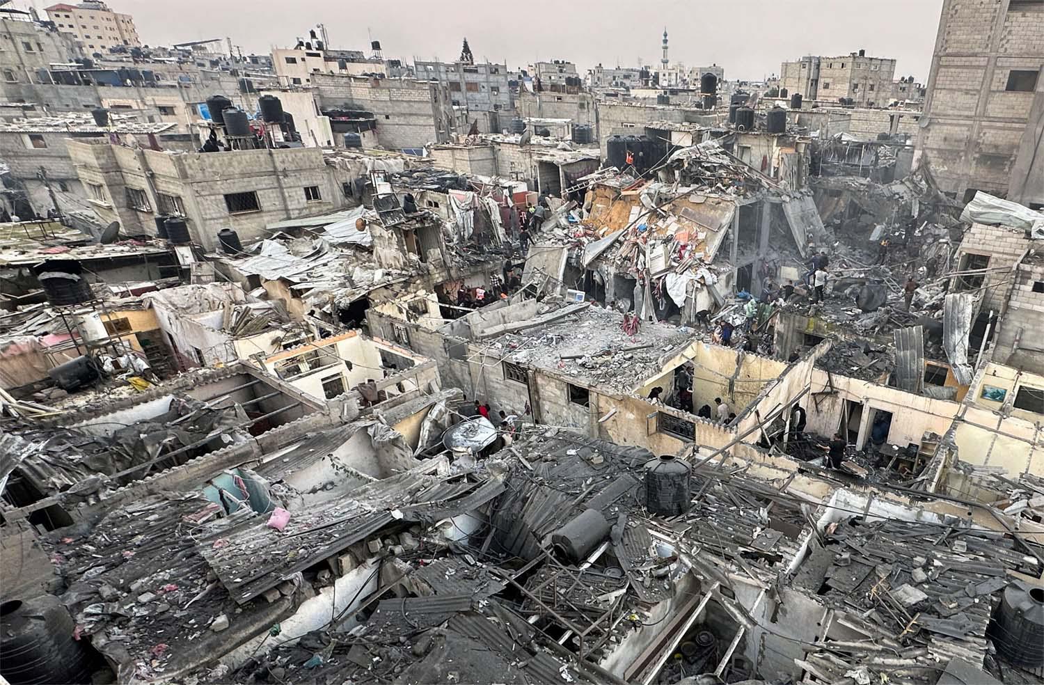 Gaza has been flattened by Israeli strikes