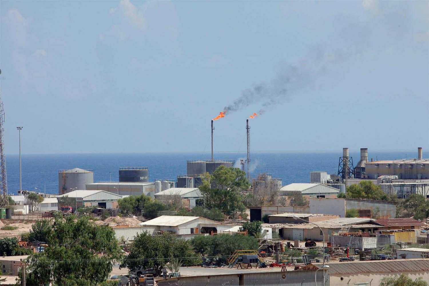 The port and Zawia Oil Refinery