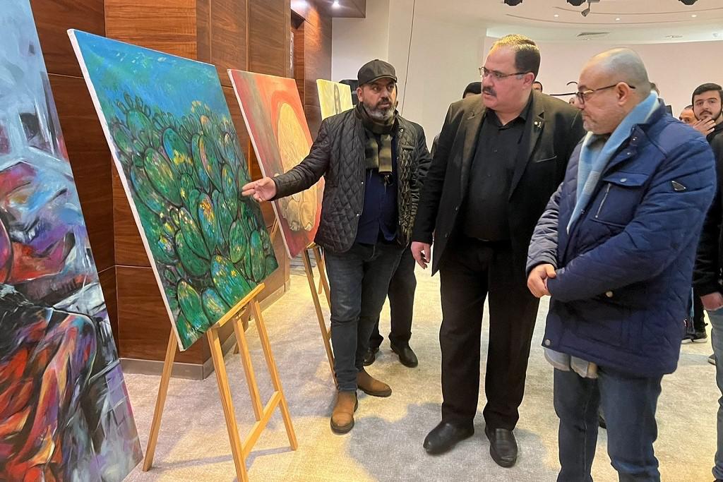 لوحات تشكيلية لفنانين من غزة