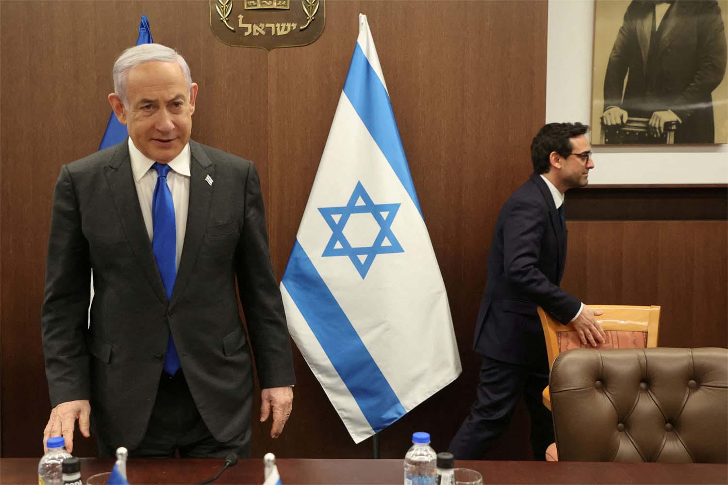 Netanyahu says Israel will continue to oppose unilateral recognition of a Palestinian state