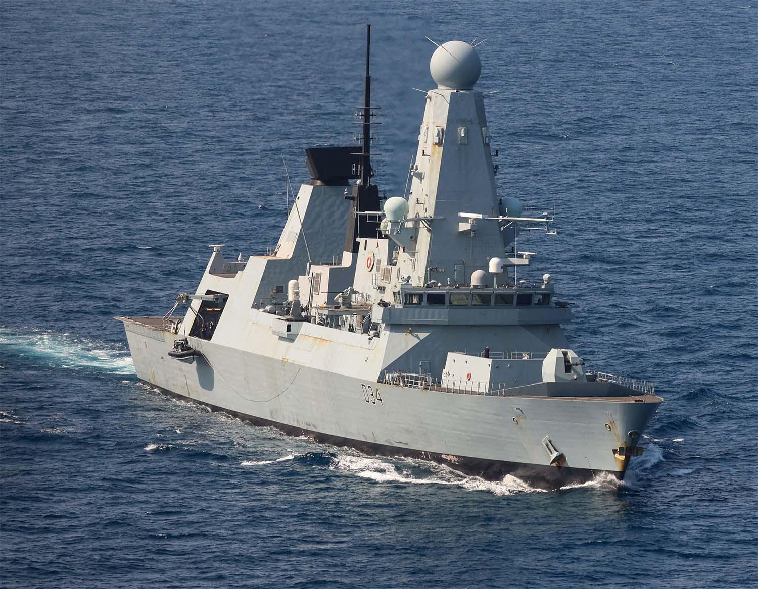HMS Diamond in the Red Sea 