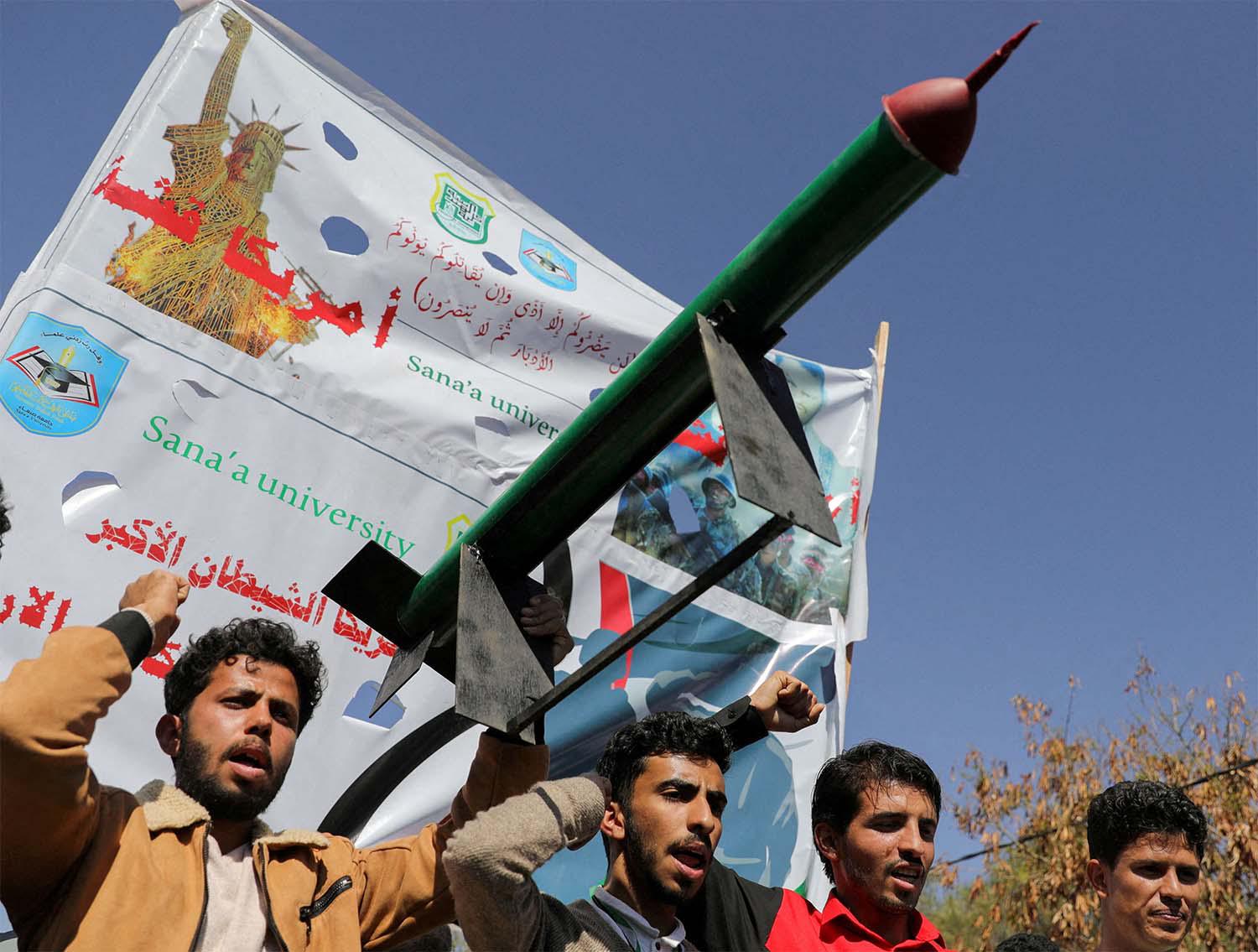 Houthis are targeting Red Sea shipping lanes in support of Palestinians in the Israel-Hamas war in Gaza