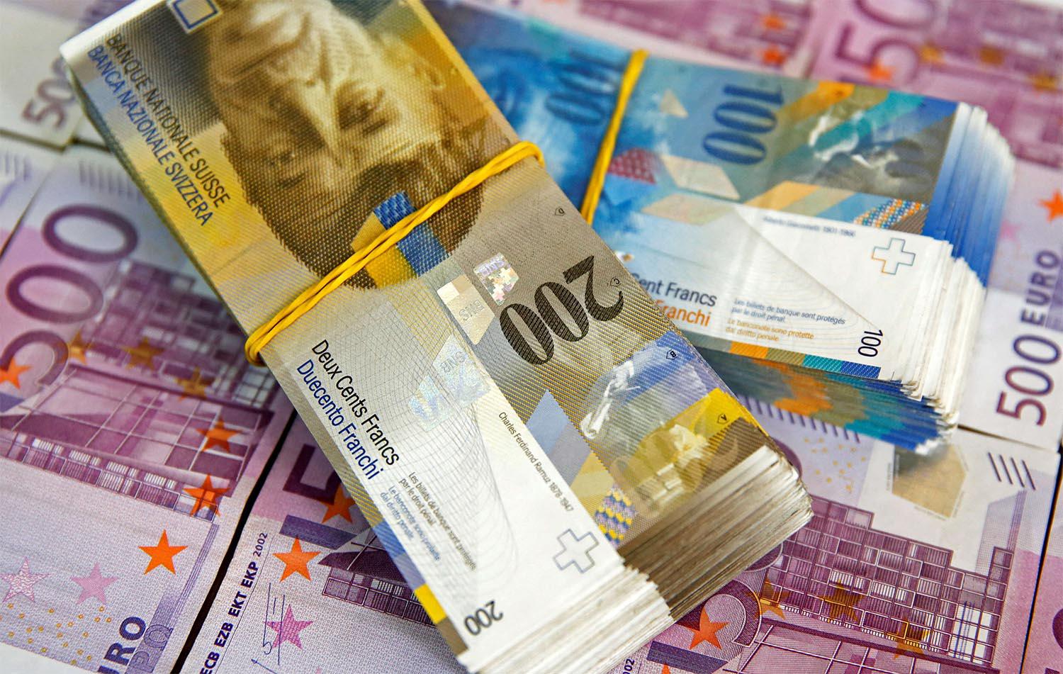 The Swiss franc is seen as a safe heaven