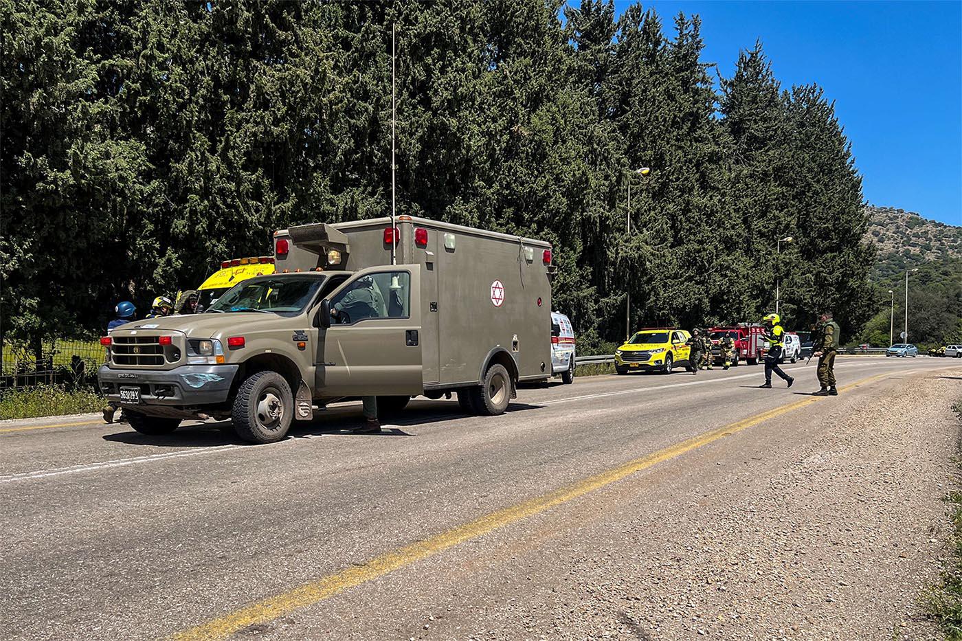 The Israeli soldiers were in a community centre in the village of Arab al-Aramshe