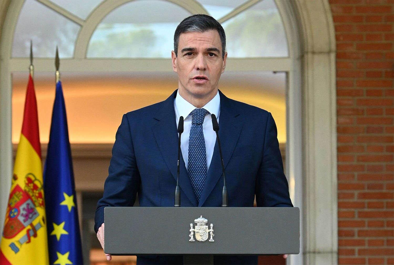 Sanchez said Madrid would not recognise any changes to pre-1967 borders unless agreed to by both parties