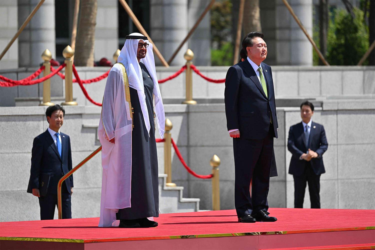 UAE and South Korean leaders