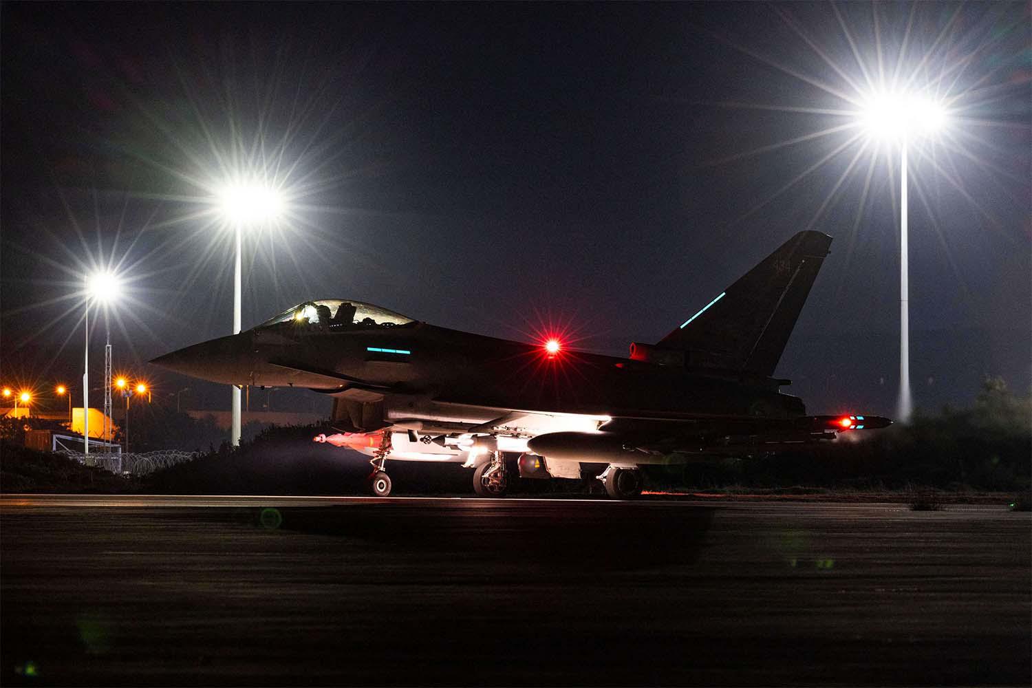 The strikes were conducted in the hours of darkness 