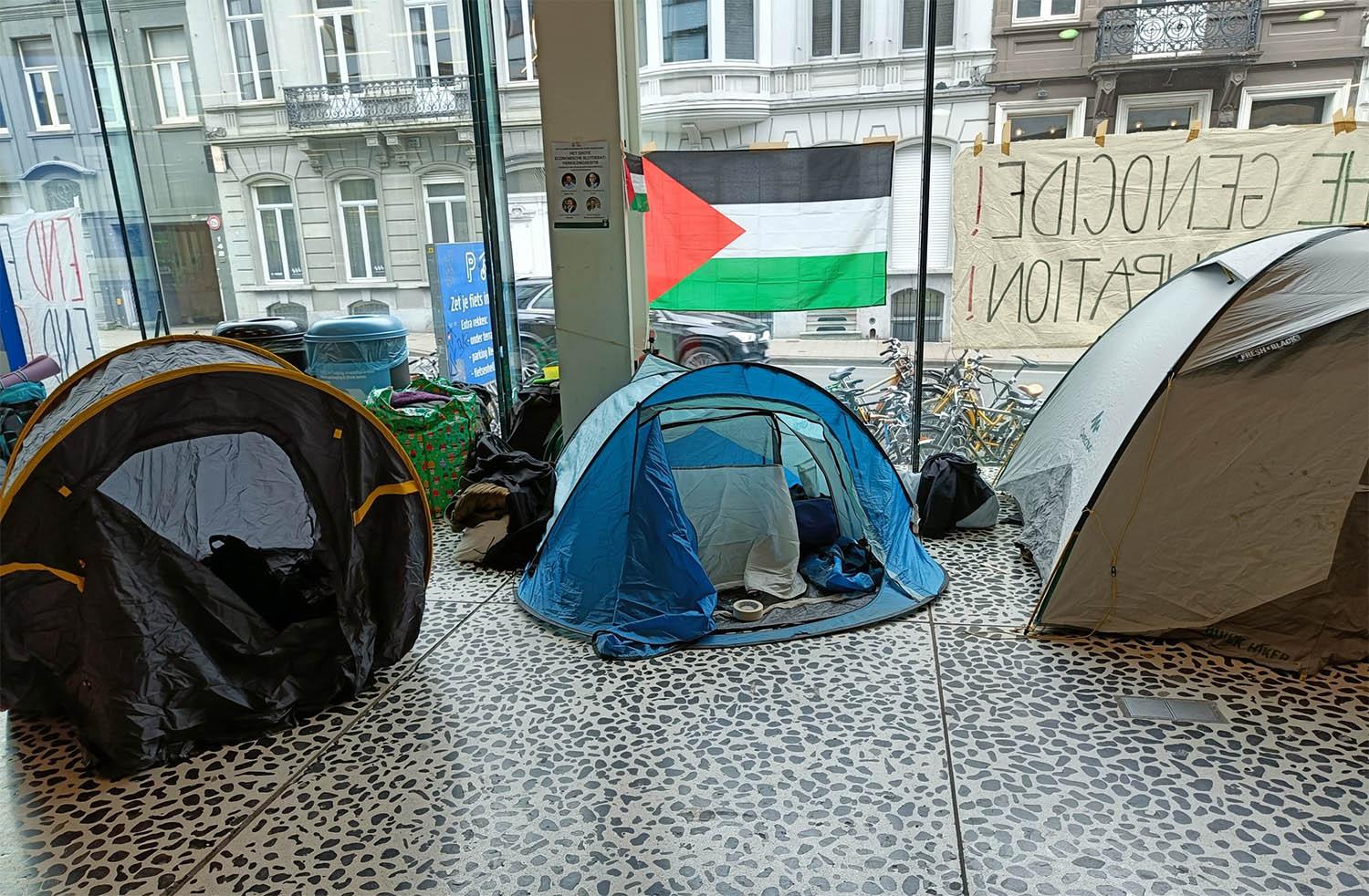 UGent students occupying parts of the university