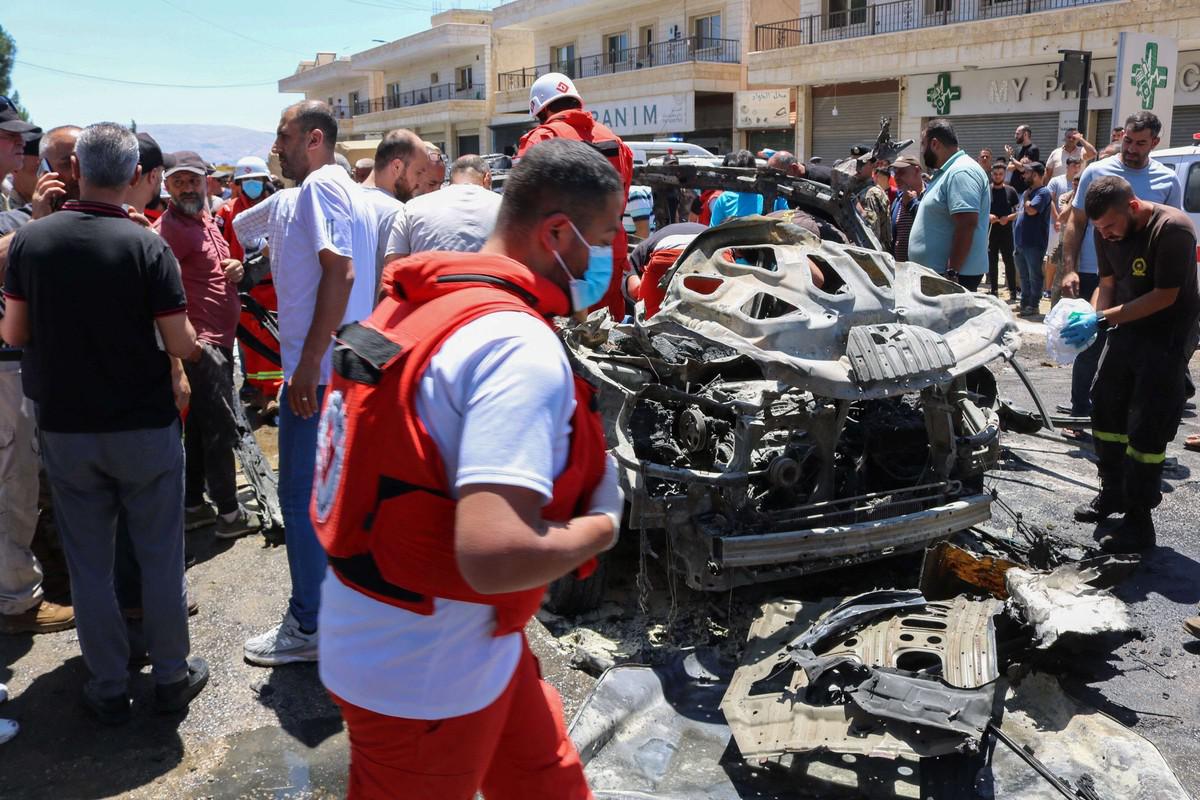 طائرة إسرائيلية استهدفت سيارة القيادي في الجماعة الإسلامية 