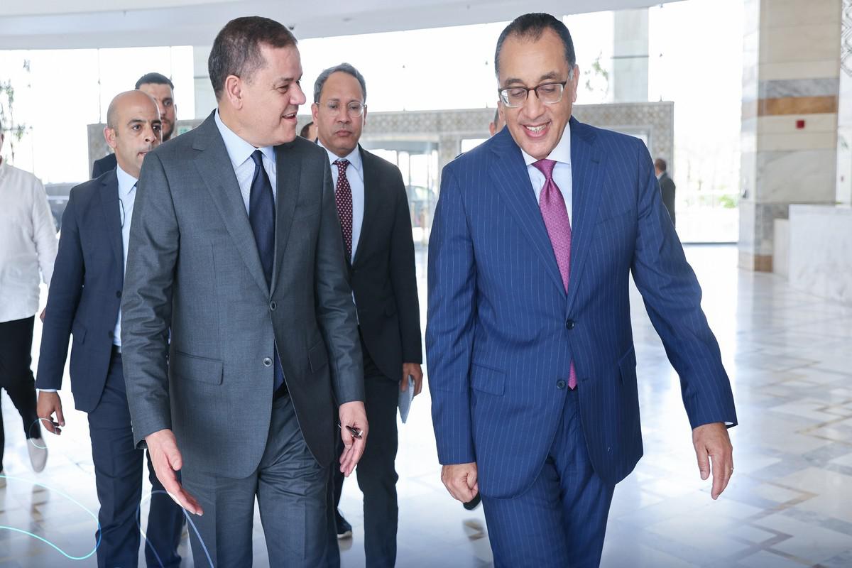 الدبيبة ومدبولي يناقشان تشكيل مجلس رجال الأعمال المصريين الليبيين 
