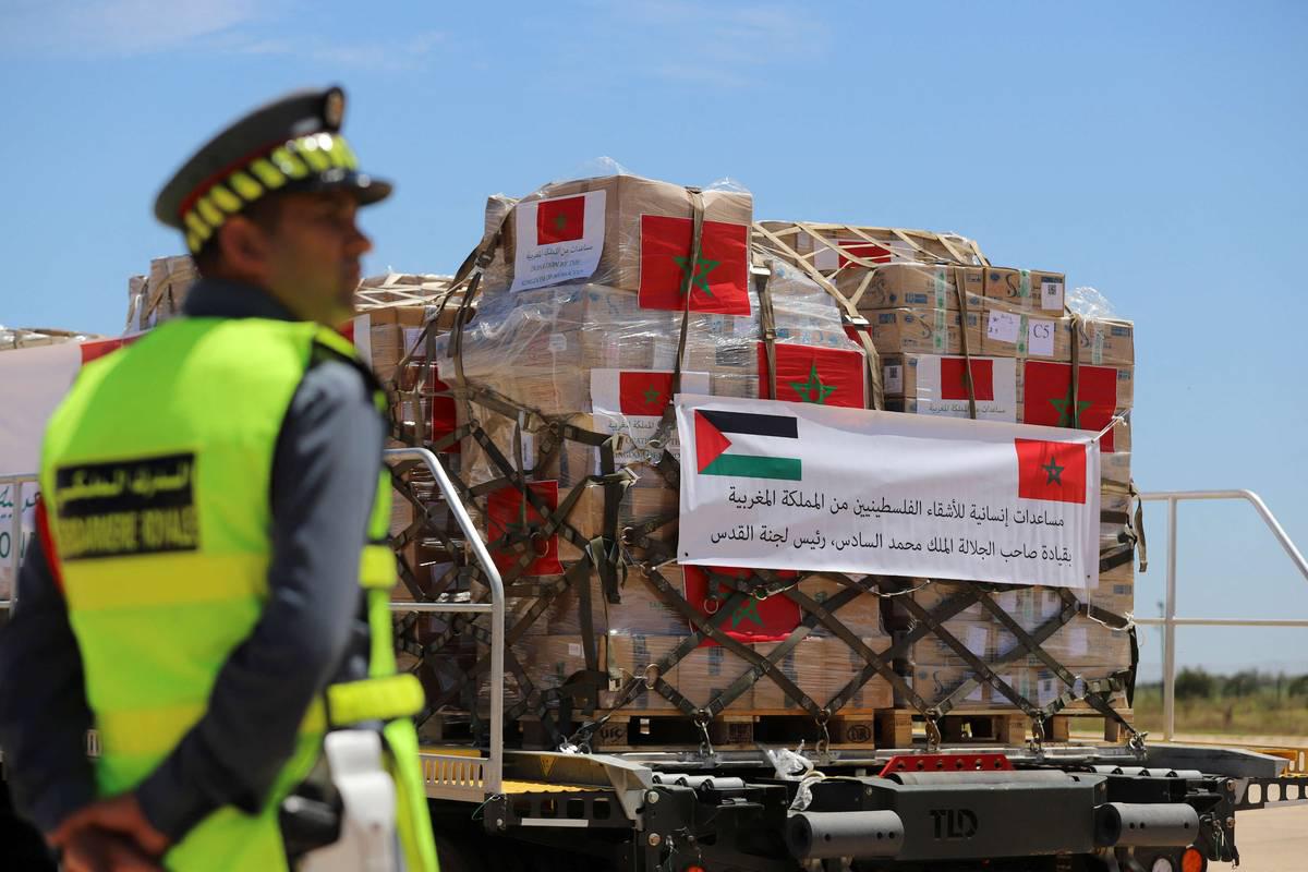 الهبة المغربية لمساعدة أهل غزة