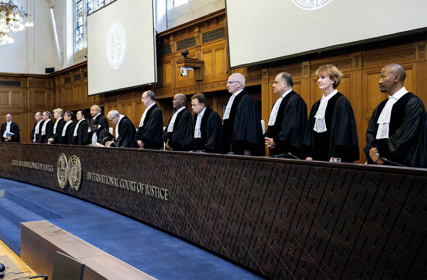 The findings by judges at the ICJ are not binding but carry weight under international law