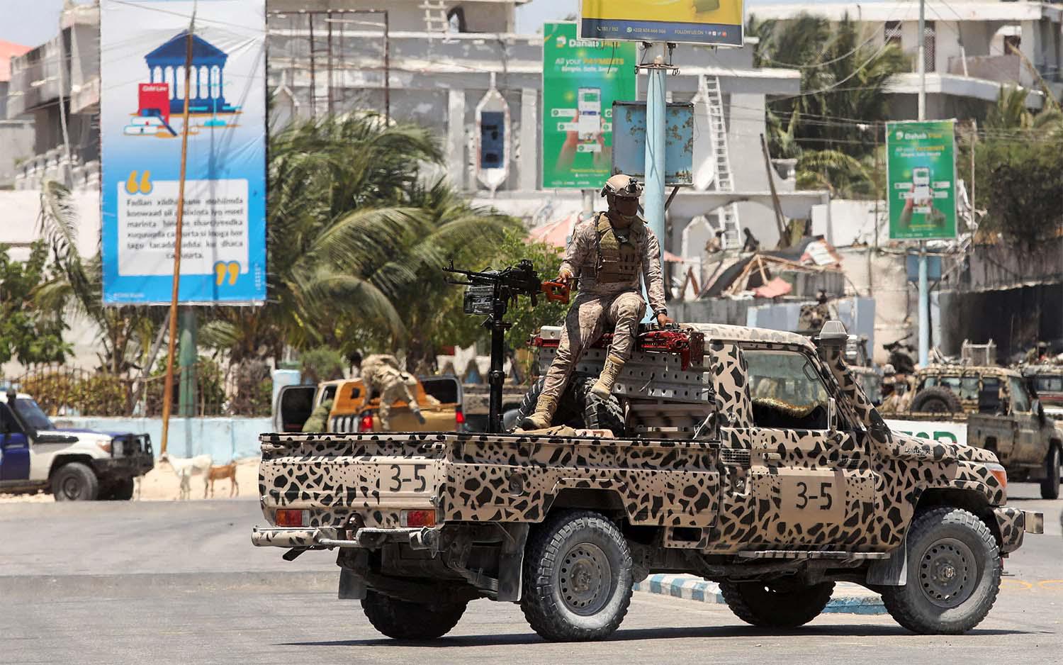 Five soldiers were killed 