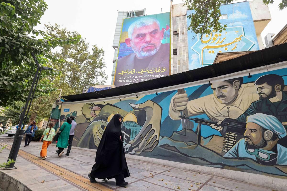جدارية ليحيى السنوار في طهران