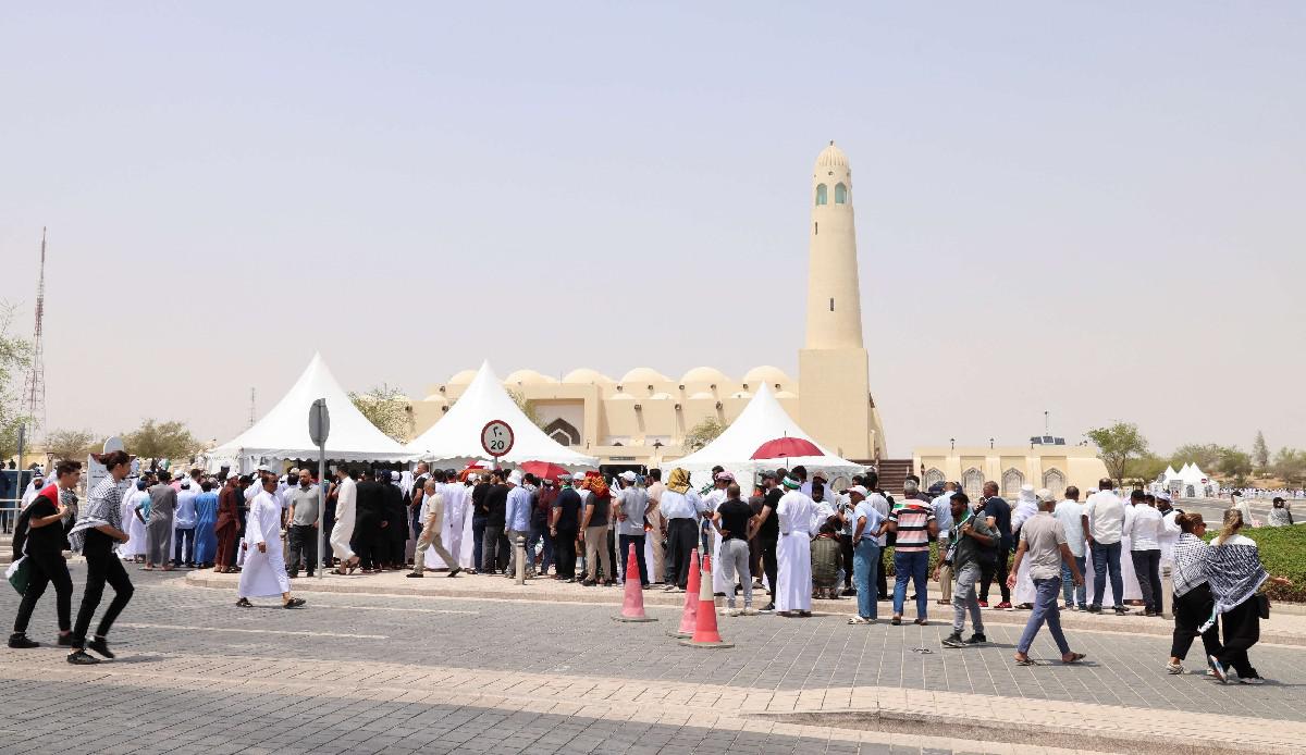 جنازة هنية أقيمت في أحد أكبر مساجد قطر