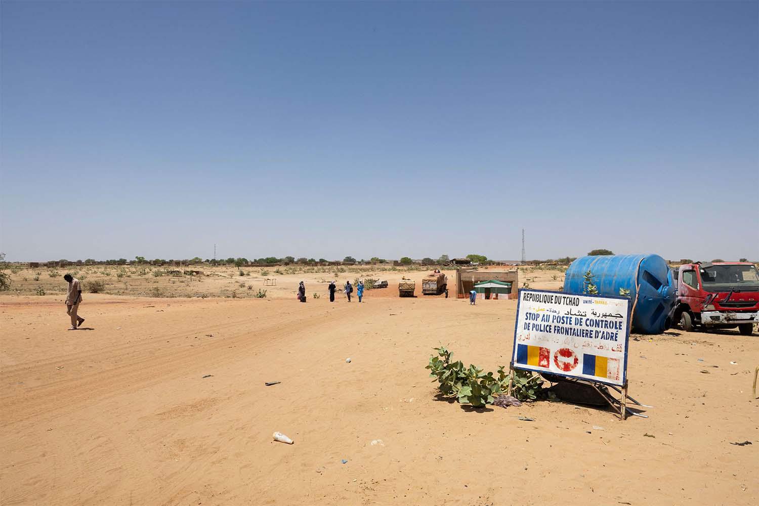 Adre border crossing