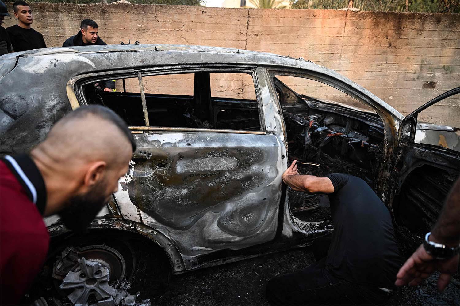 Two other Hamas gunmen were killed by a drone while trying to escape from the vehicle