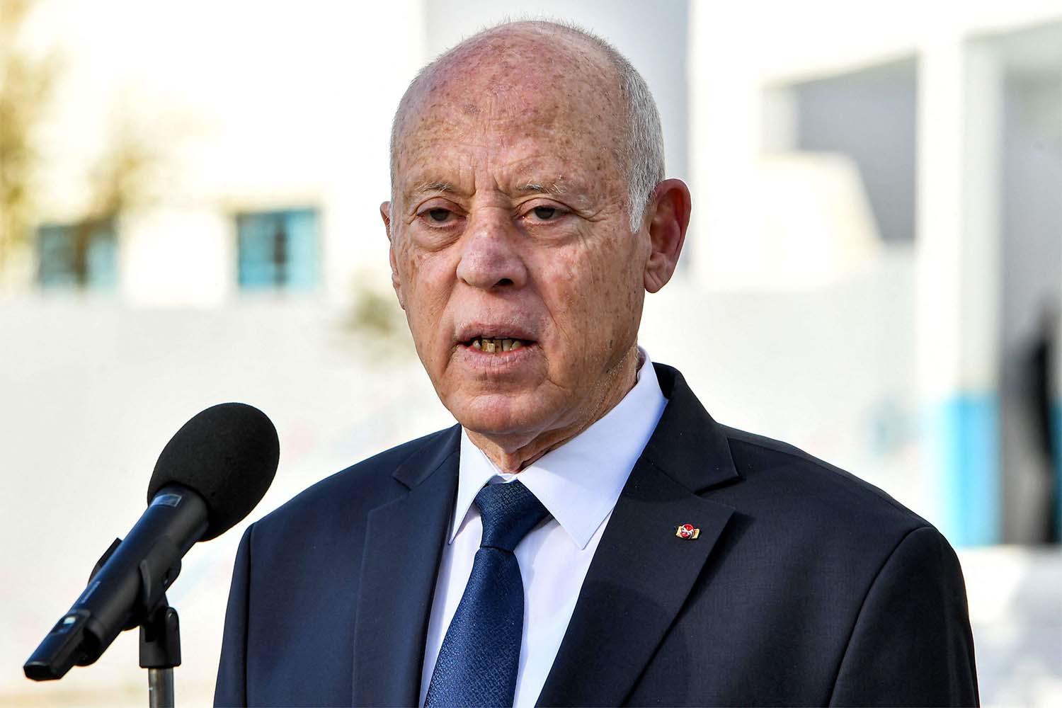Tunisian President Kais Saied 