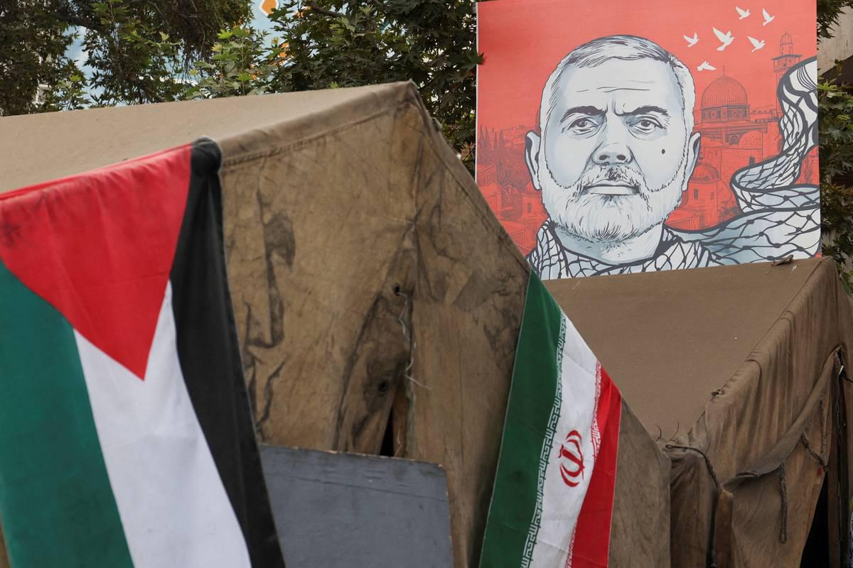جدارية لرئيس حماس الراحل إسماعيل هنية في طهران