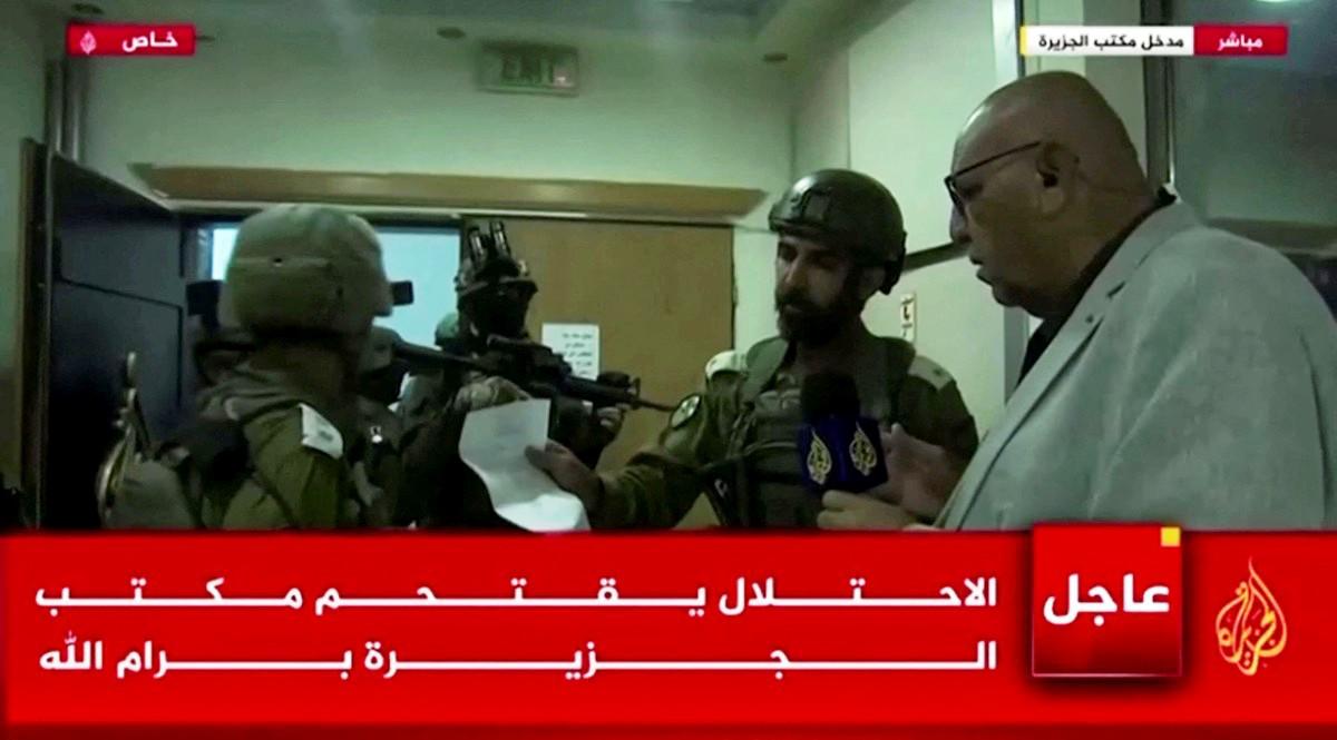 إسرائيل تتهم مكتب الجزيرة في الضفة الغربية بـ"التحريض على الارهاب"