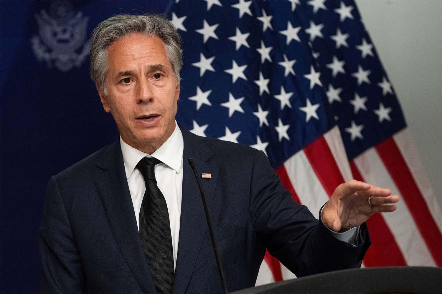 US Secretary of State Antony Blinken