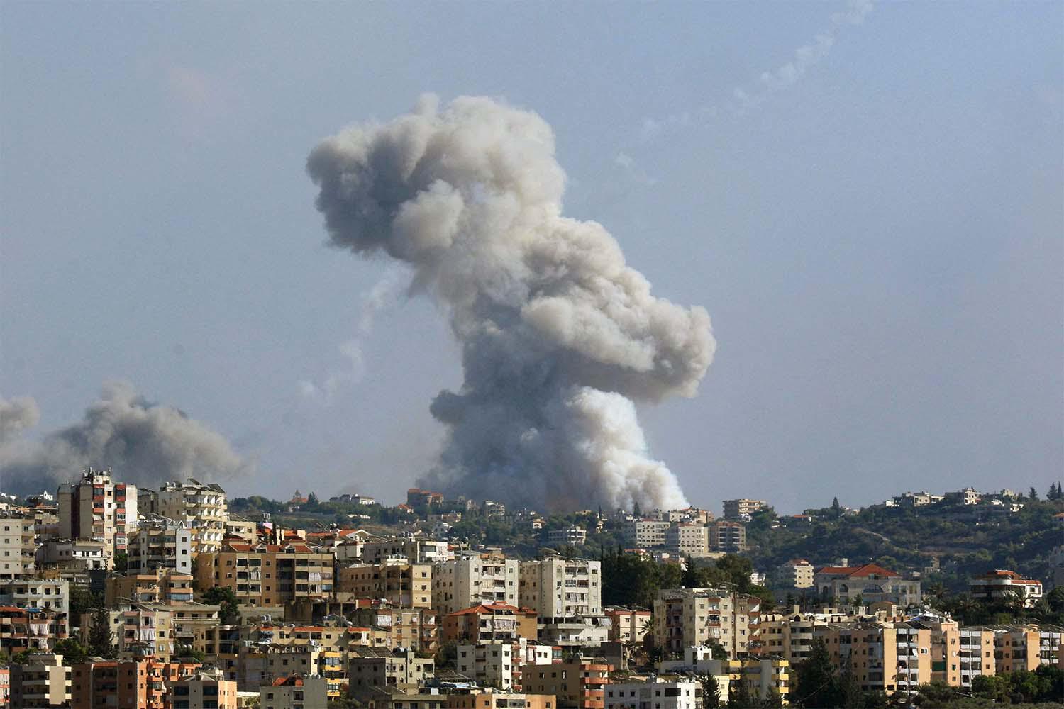 Southern Lebanon pounded by Israel