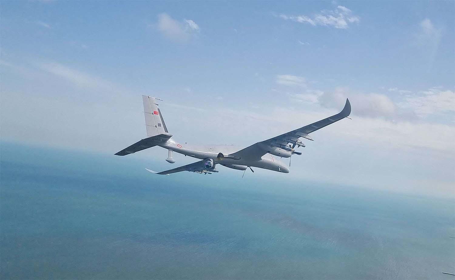 A Turkish combat drone