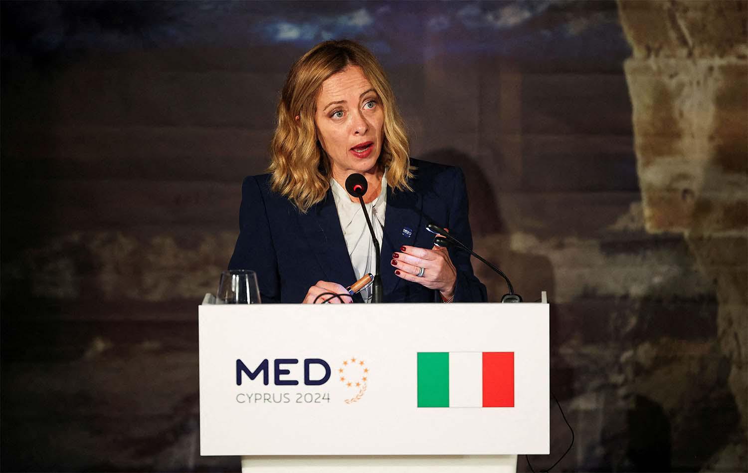 Italian Prime Minister Giorgia Meloni 