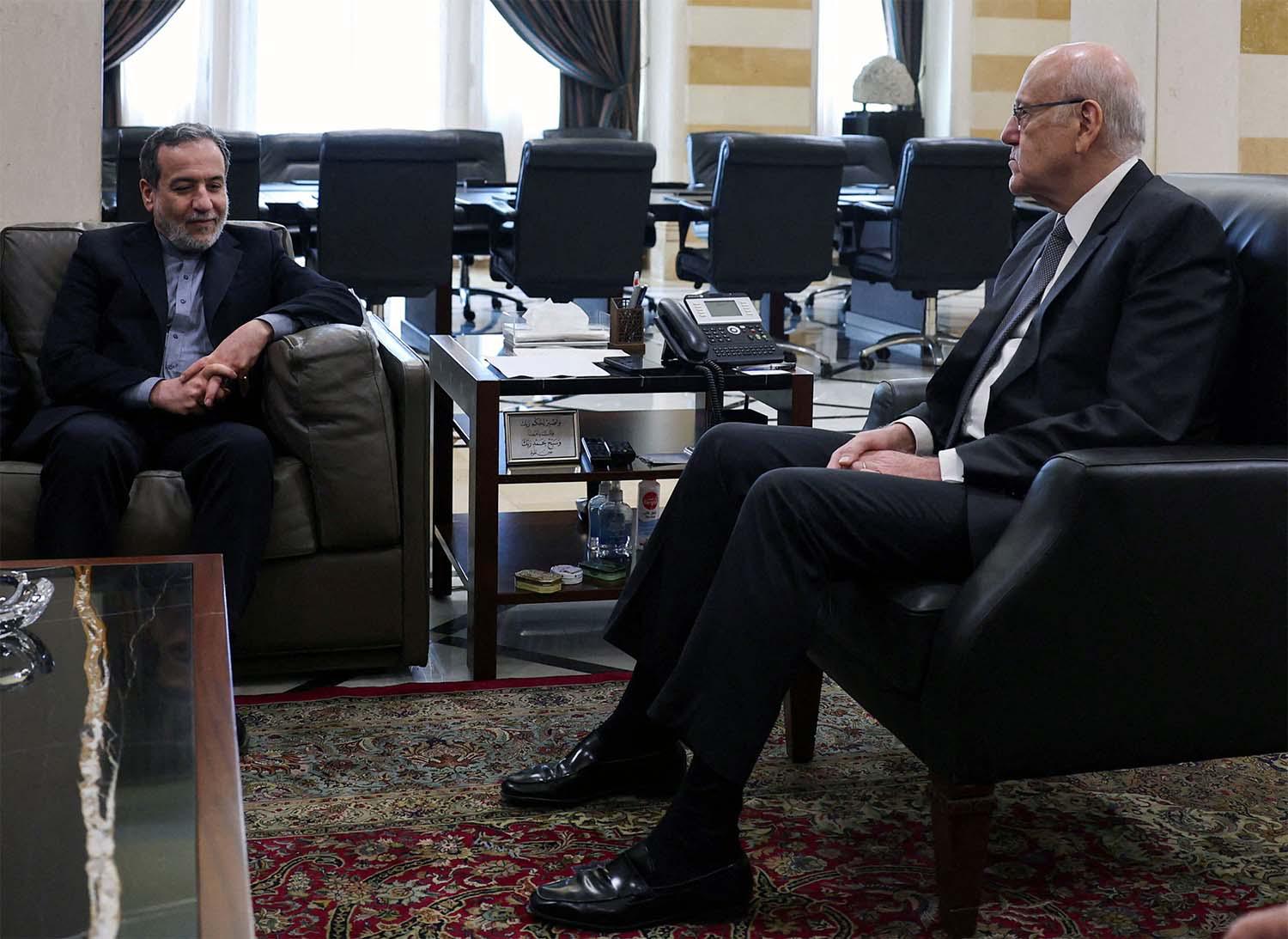 Araqchi received by Lebanon's caretaker PM Mikati