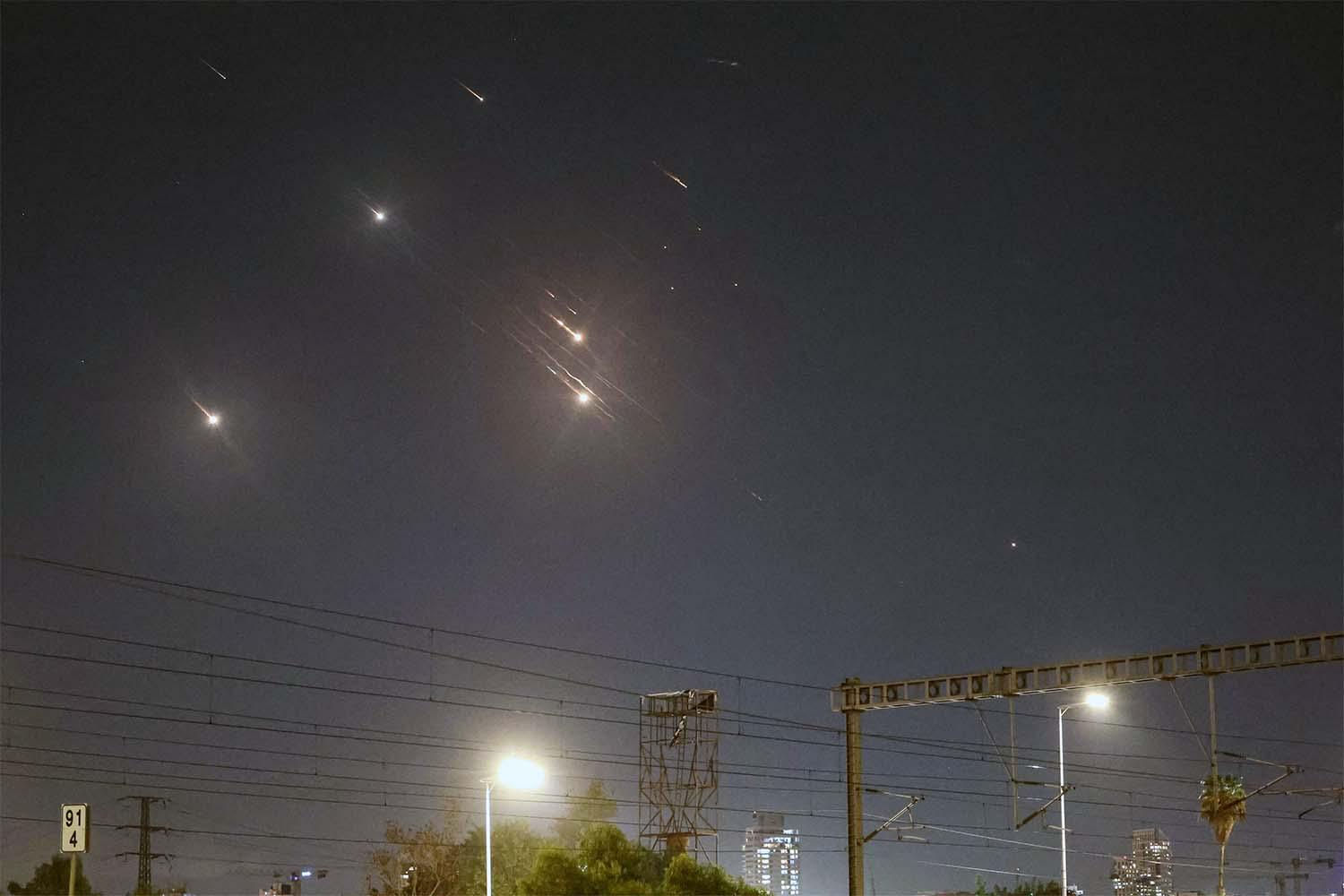 Iran launched a salvo of missiles on Israel