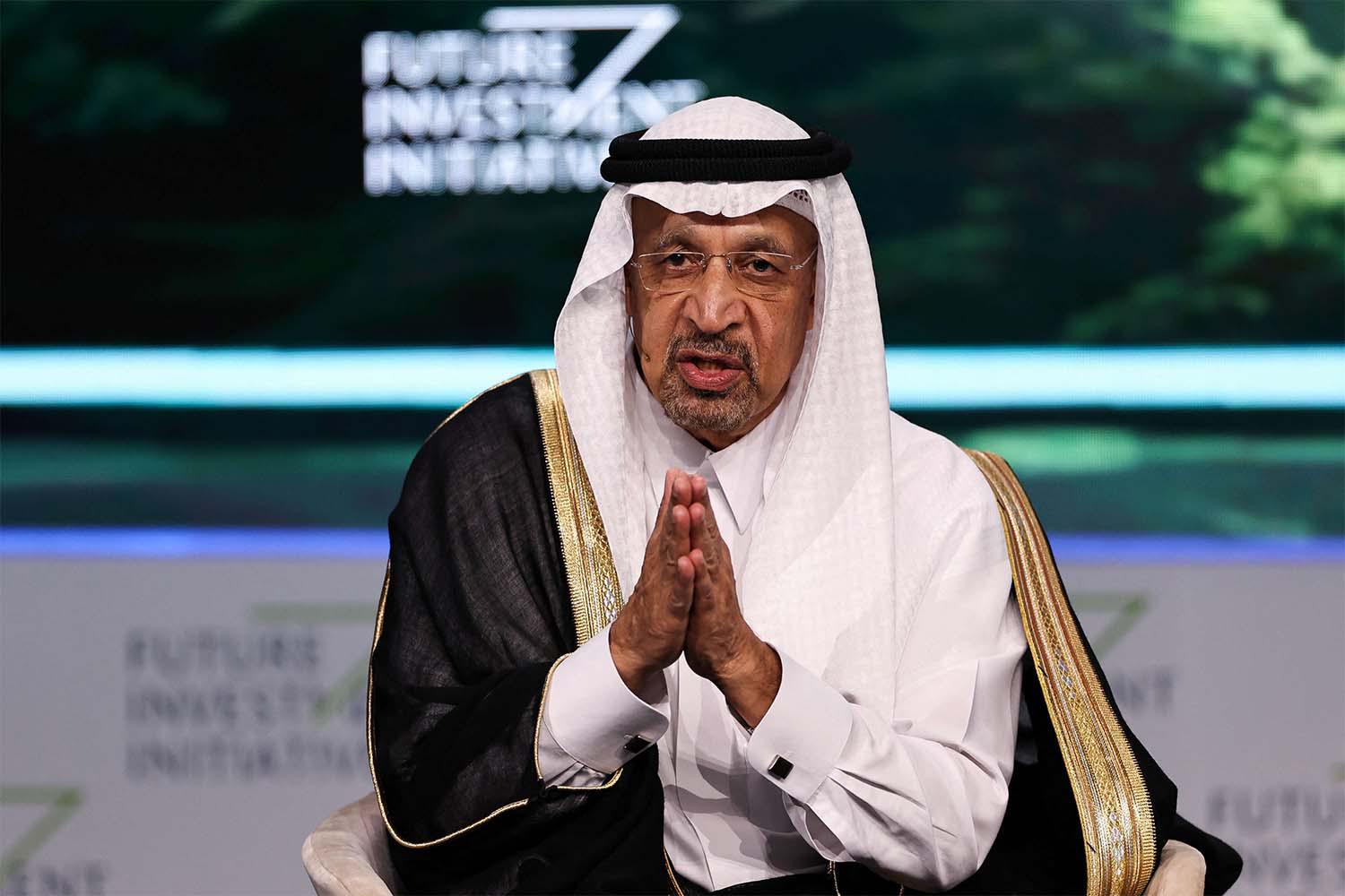 Saudi investment minister Khalid al-Falih 