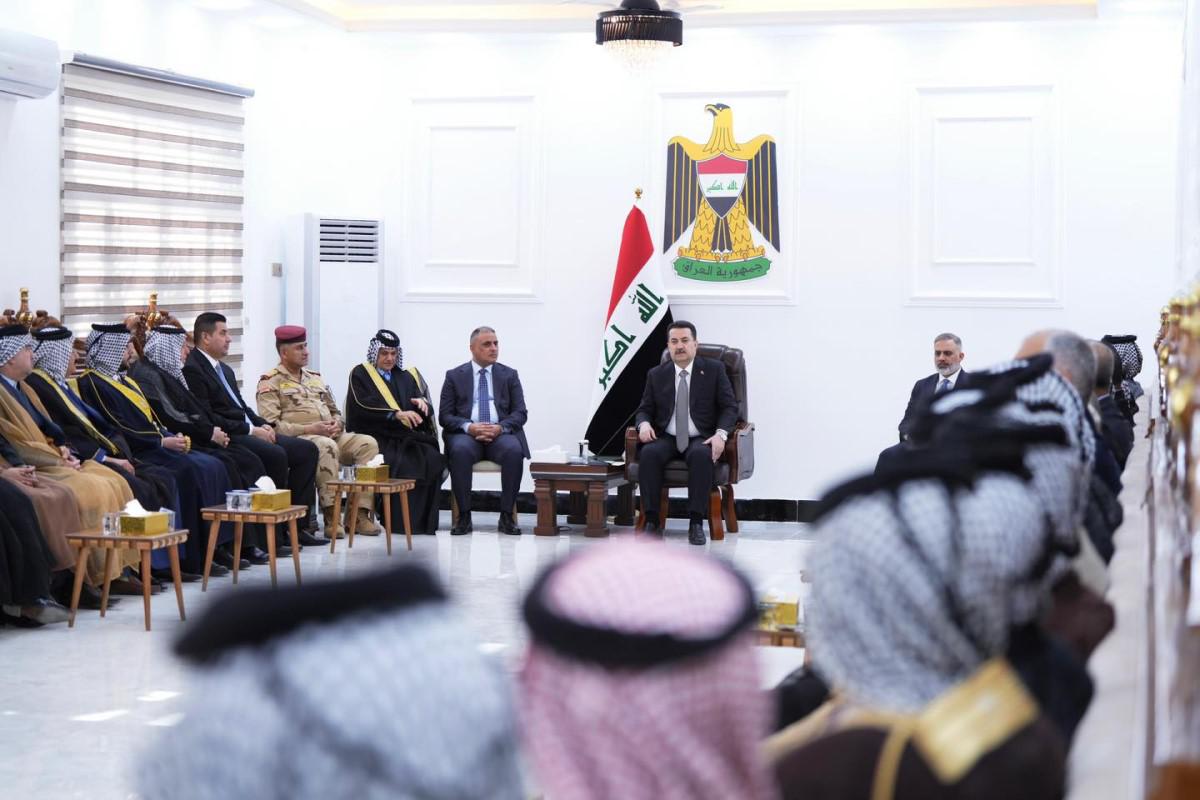 رئيس الوزراء العراقي محمد شياع السوداني يجتمع برؤساء عشائر في محافظة واسط