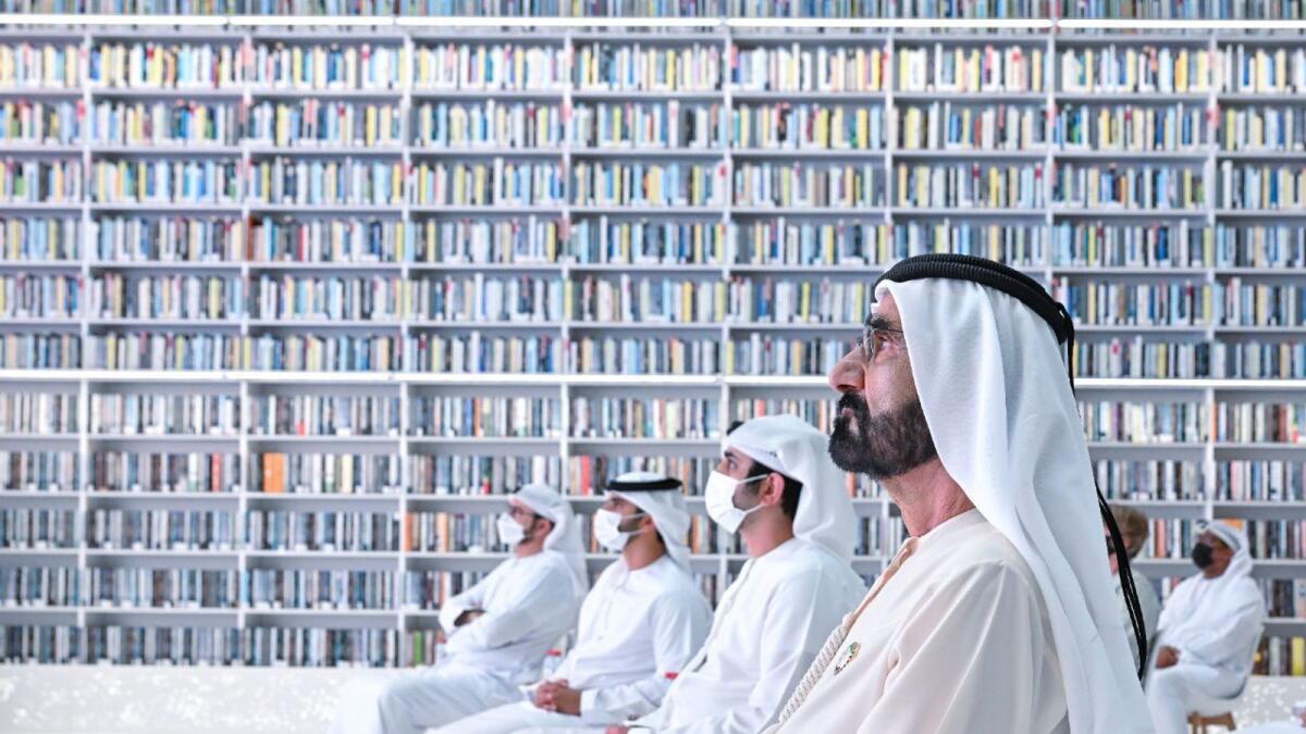 الشيخ محمد بن راشد آل مكتوم في مكتبة محمد بن راشد