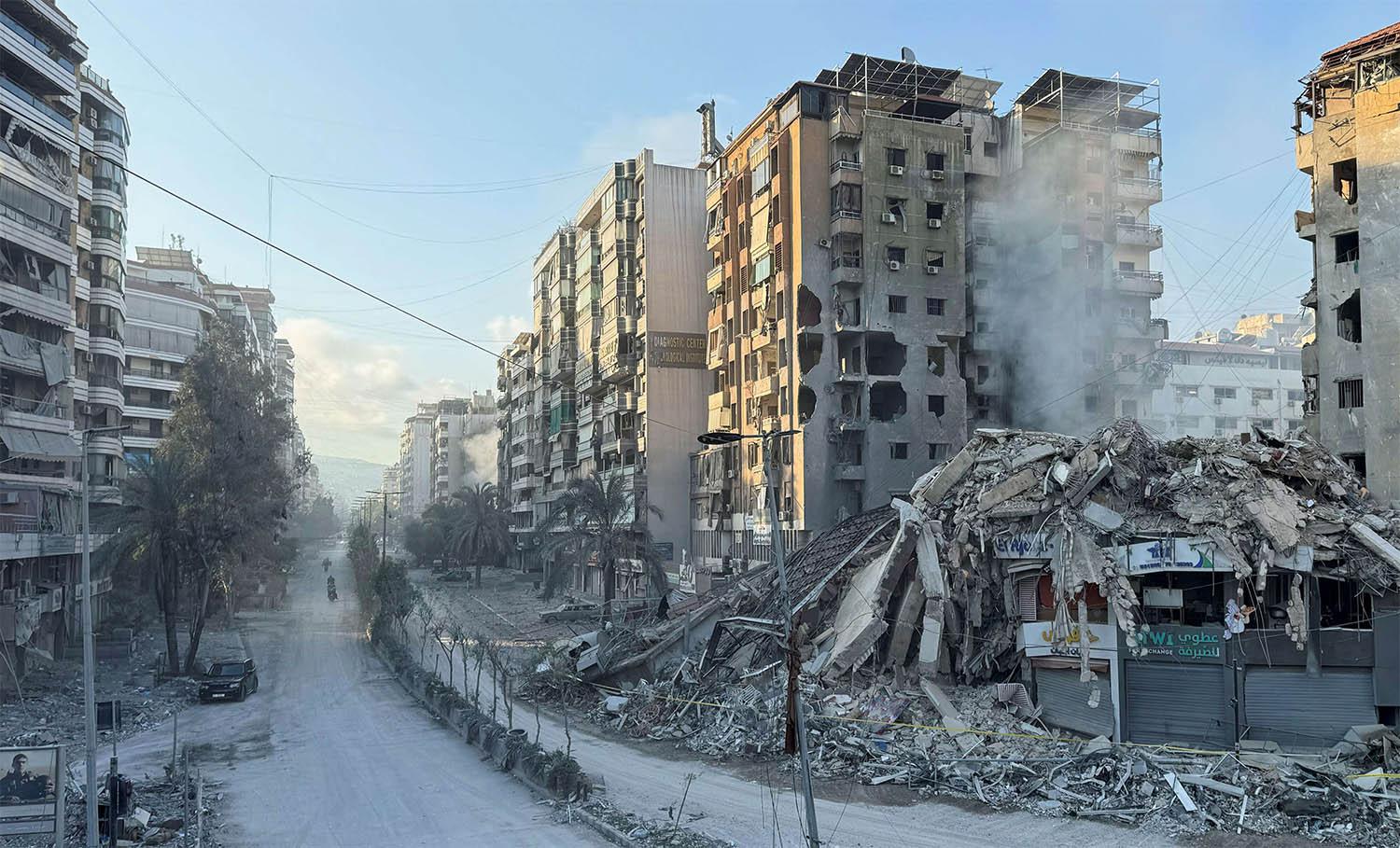 Residents have largely fled Beirut's southern suburbs 