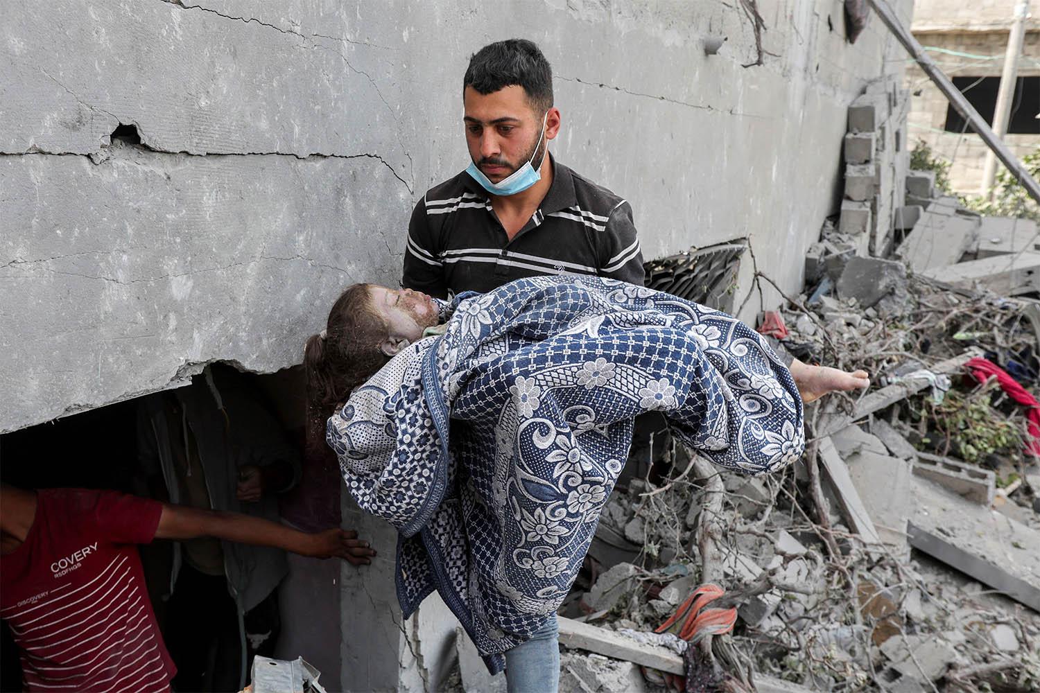 Dead Palestinian child