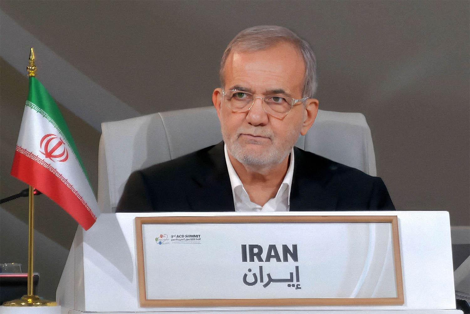 Iran's President Masoud Pezeshkian 