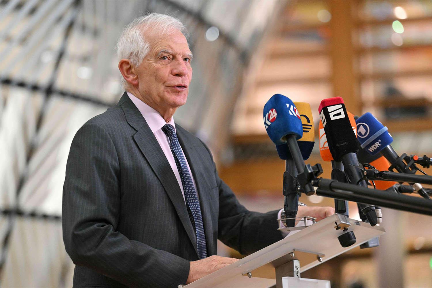 The EU's foreign chief Josep Borrell 