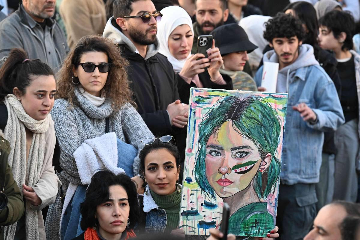 تظاهرة في دمشق للمطالبة بحرية المرأة