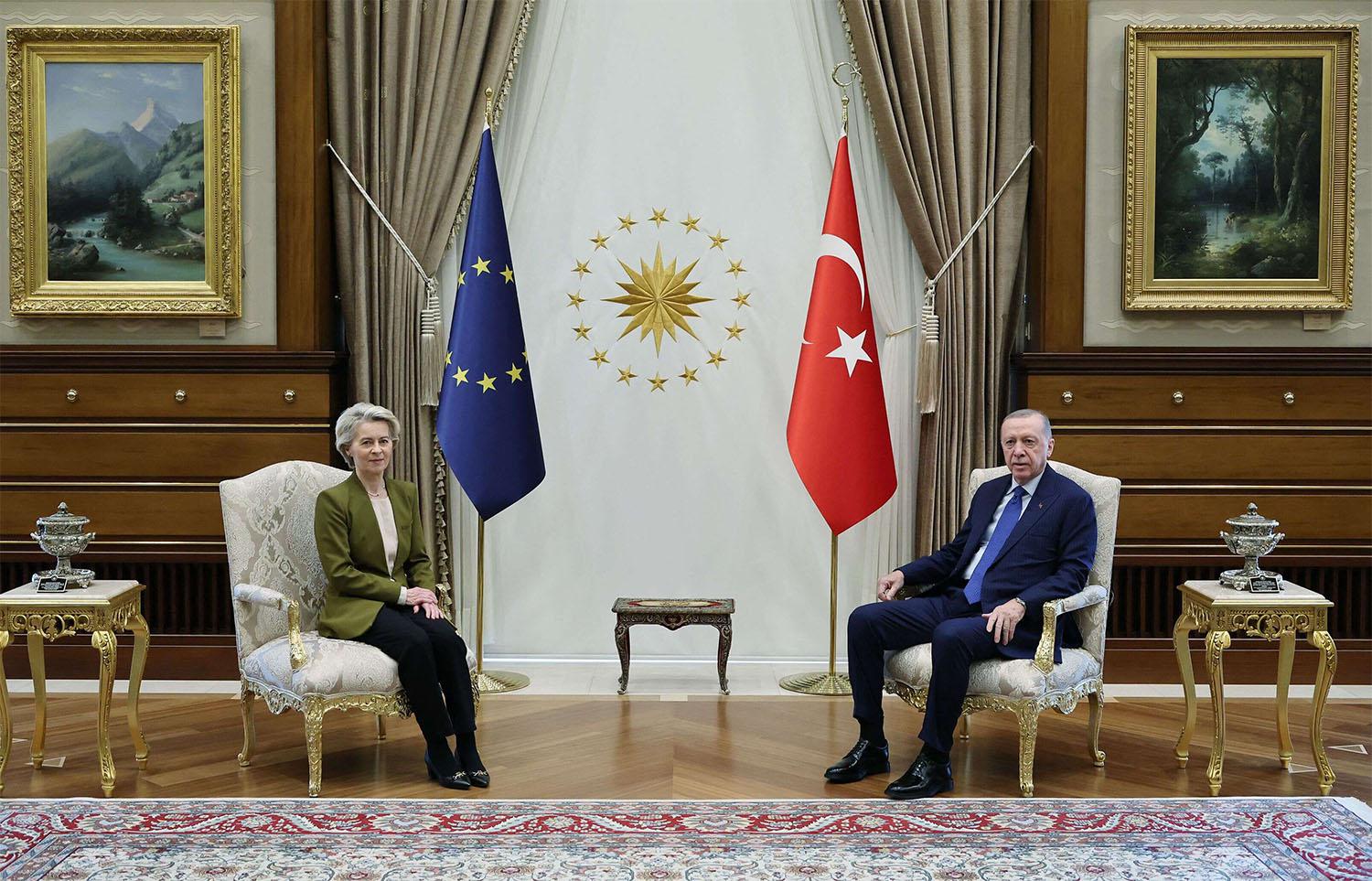 Erdogan had talks with Ursula von der Leyen on Syria in Ankara 