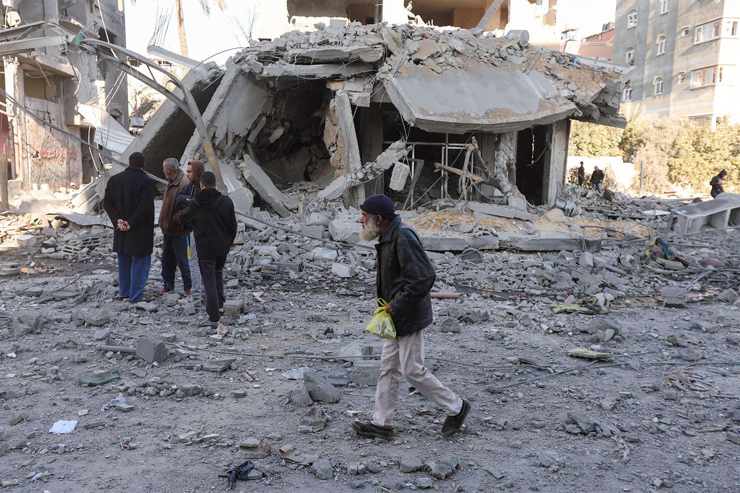 Palestinians say Israeli strikes are meant to depopulate the area