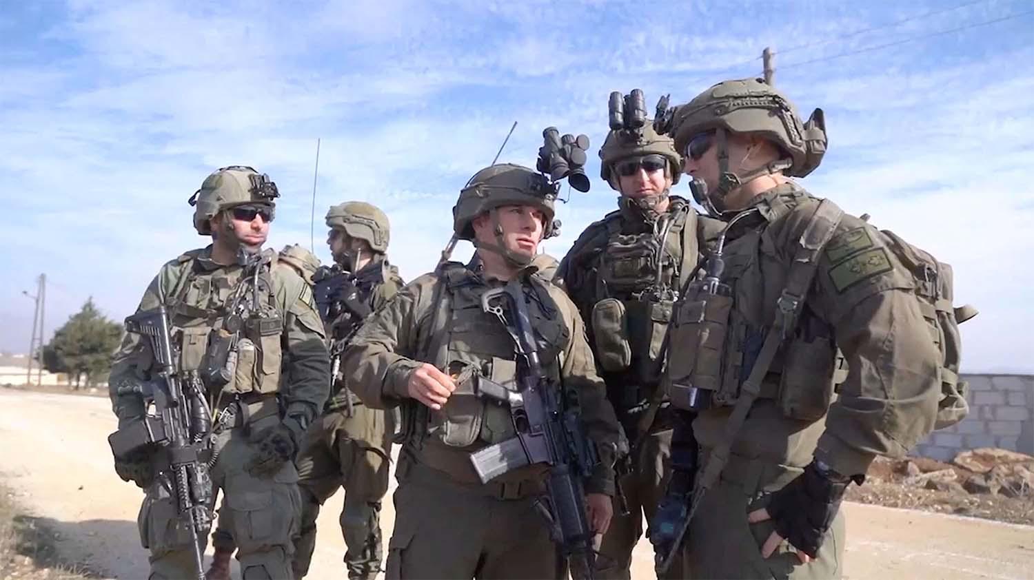 Israeli troops in Syria