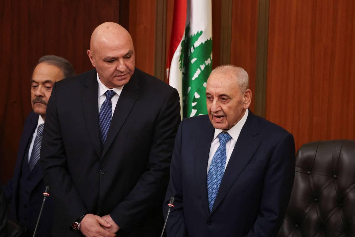 الرئيس اللبناني جوزيف عون مع رئيس البرلمان نبيه بري