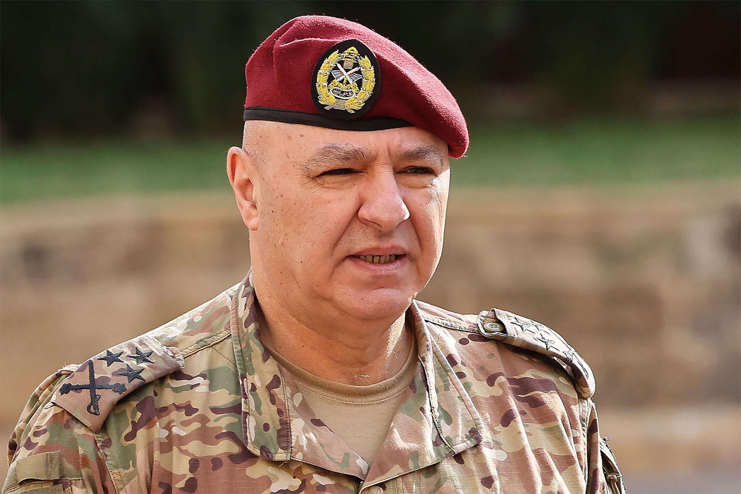 Army chief Joseph Aoun