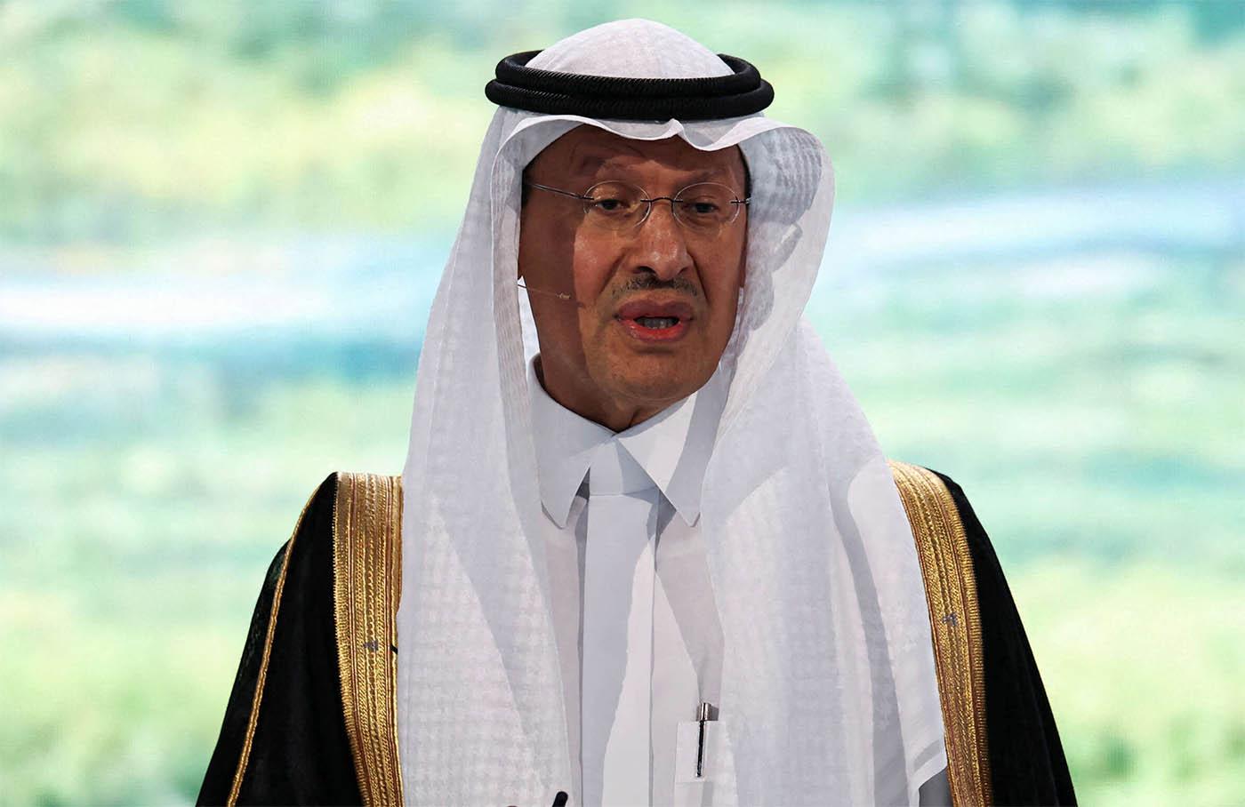 Saudi energy minister Prince Abdulaziz bin Salman 