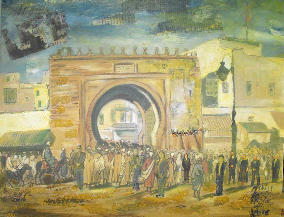 لوحة لعربية المصلي الغريبي