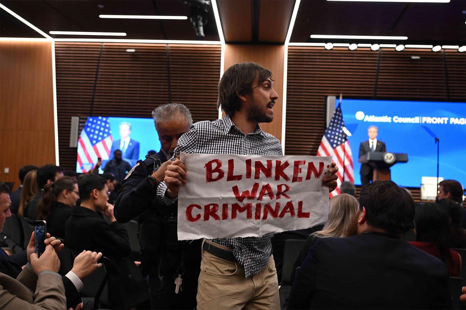 Blinken sought to defend his handling of the 15-month-old conflict in Gaza