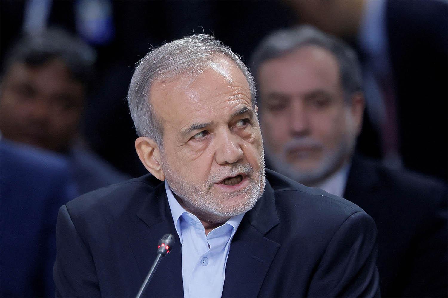 Iranian President Masoud Pezeshkian 