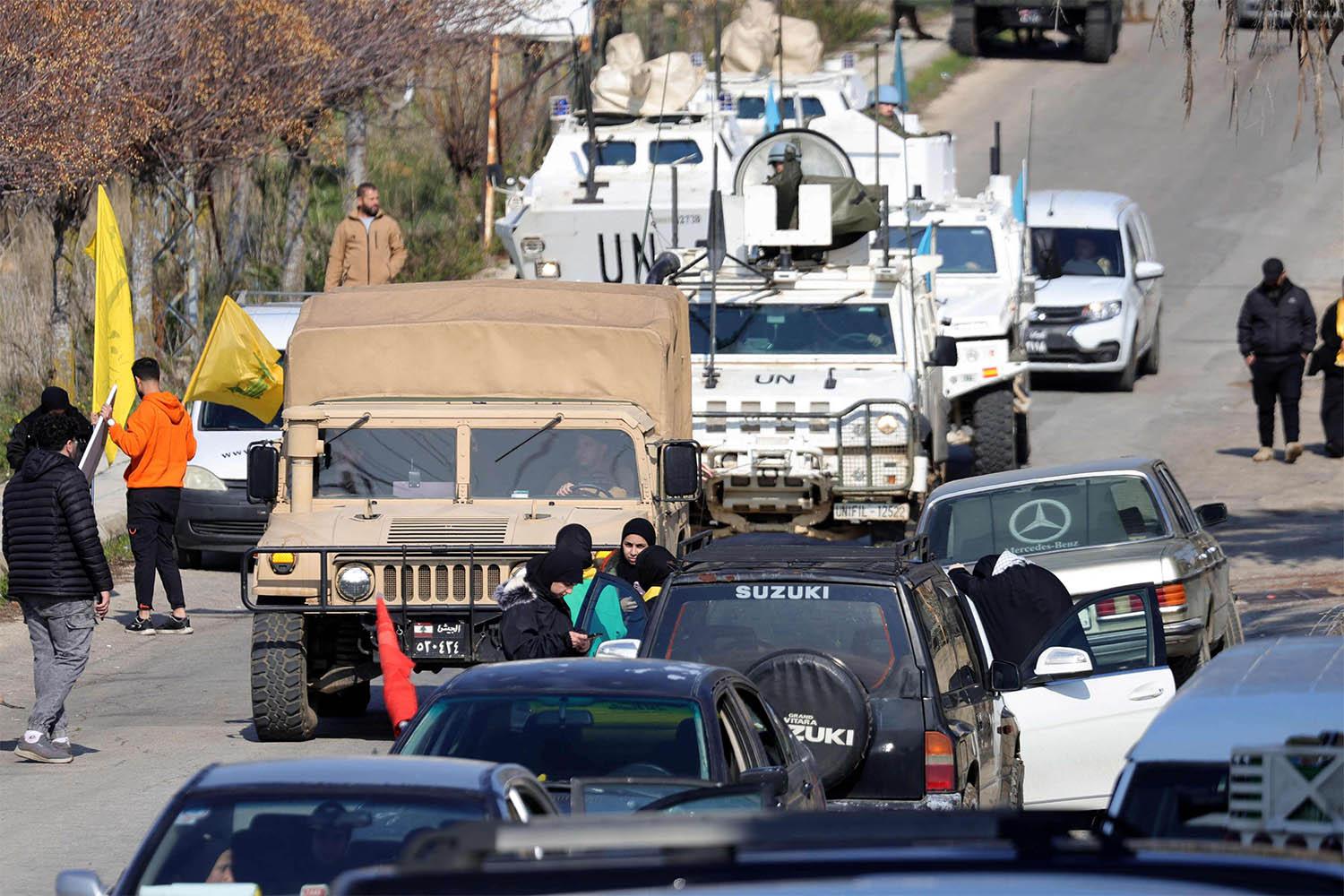 South Lebanon residents accompanied by the army tried to return to their villages