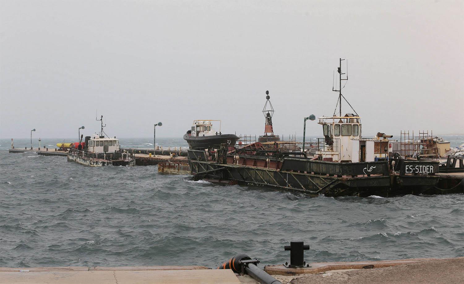 The oil port of Es Sider, Libya