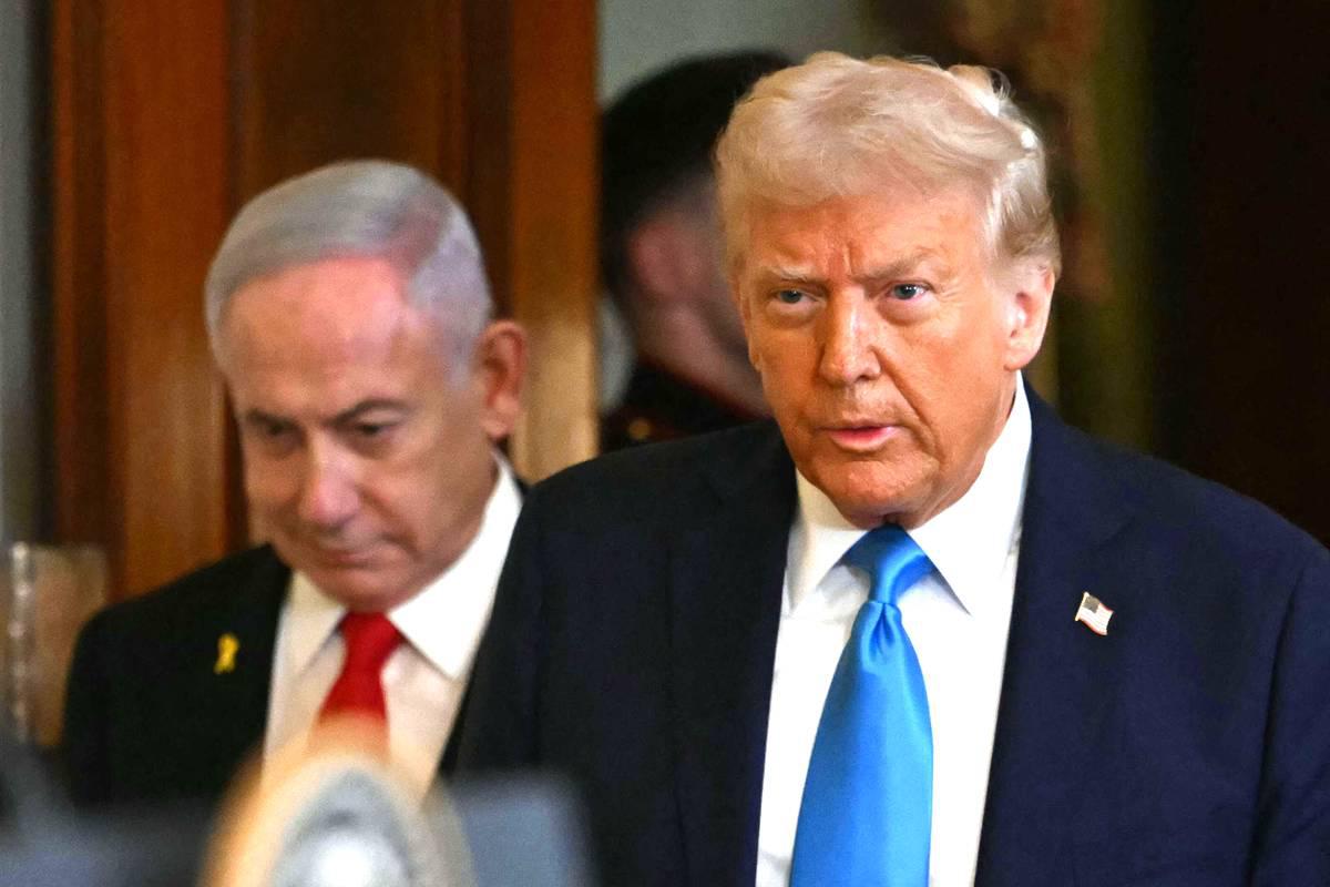 الرئيس الأميركي دونالد ترامب ورئيس الوزراء الإسرائيلي بنيامين نتنياهو في البيت الأبيض
